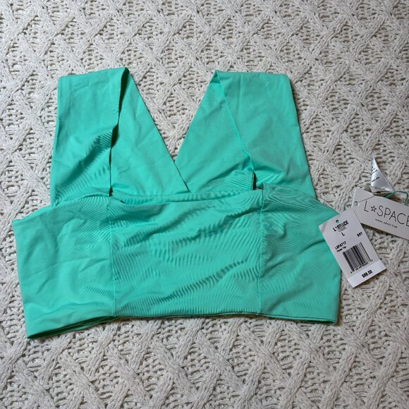 NWT L*Space Parker Swim‎ Top – Mint Green Size L NWT - Picture 2 of 5